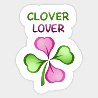 Clover Lover (borderless) Sticker